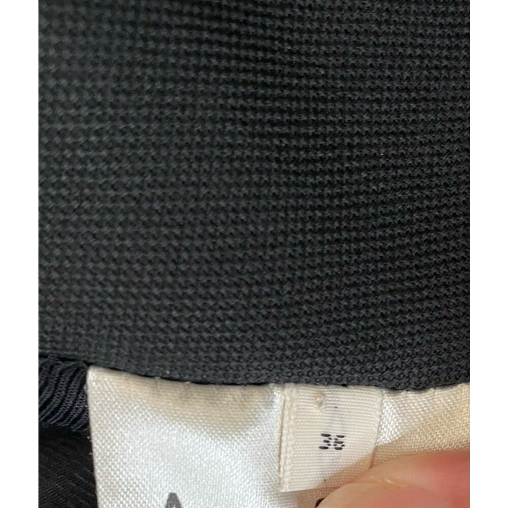 Acne Studios INEZ Wool Pleated Wide Leg Cropped Culotte Pant PSS17 Black Sz 36 - Picture 9 of 14